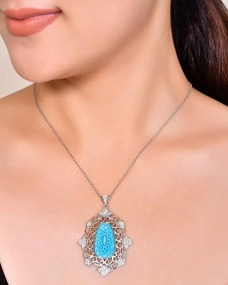 Turquoise Gold Pendant