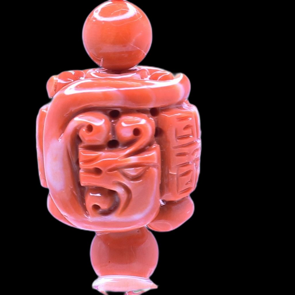 Momo Chinese Style Carved Beads 